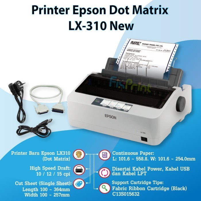 Printer Epson Dot Matrix LQ310 LQ-310 New