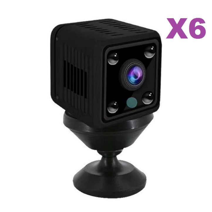 Camera X6 X5 A9 Kamera IP Mini WiFi Kamera Olahraga HD 1080P Pengawasan Keamanan Nirkabel Baterai Bawaan Penglihatan Malam Kamera Mikro Rumah Pintar