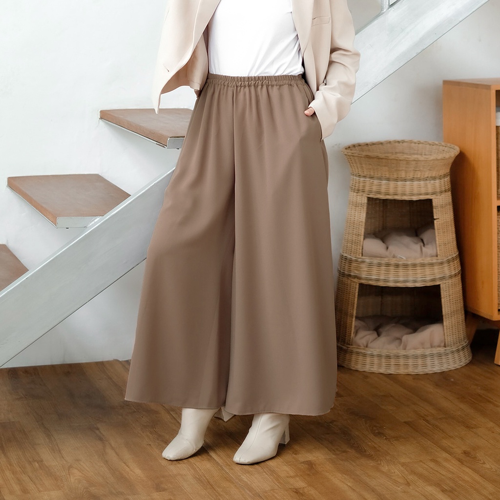 Ivy Wide Pants by Rokgaliya | kulot lebar | celana kulot