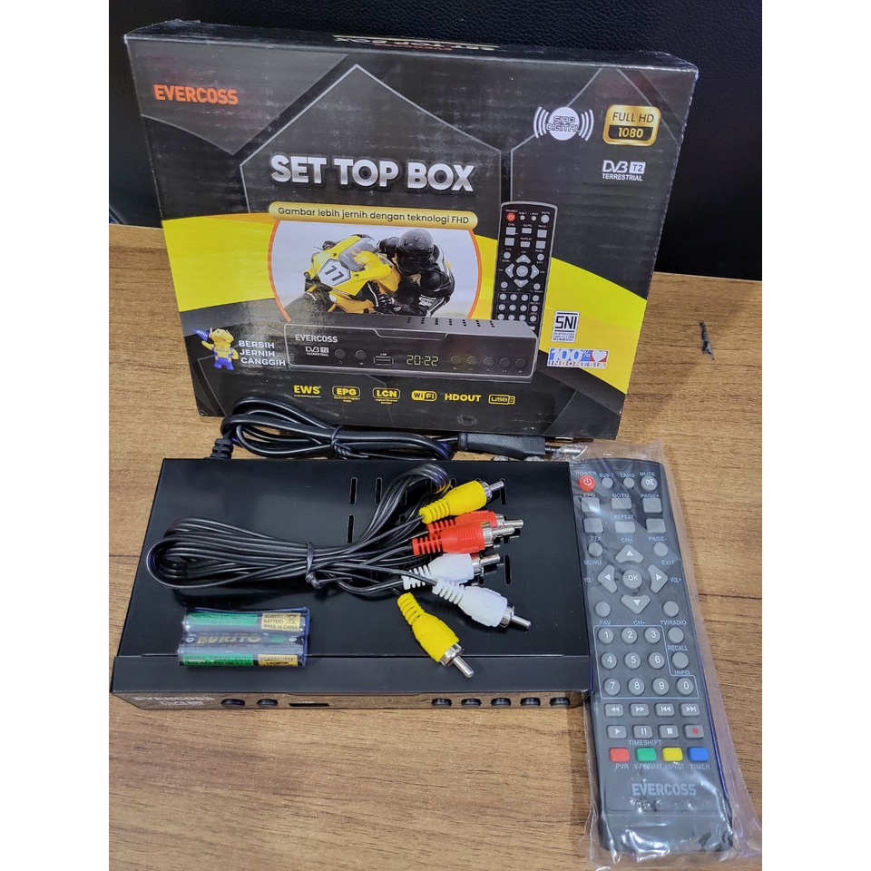 Jual Set Top Box Evercoss Max Digital Reciever STB FULL HD Shopee