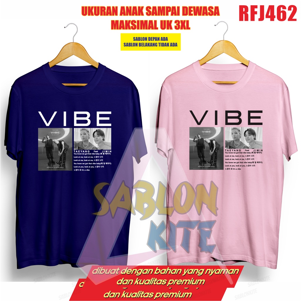 Kaos Kpop VIbe taeyang feat jimin RFJ462 foto