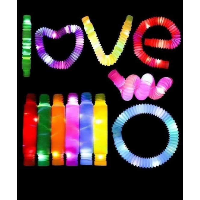 Mainan Anak viral Light pop up tubes