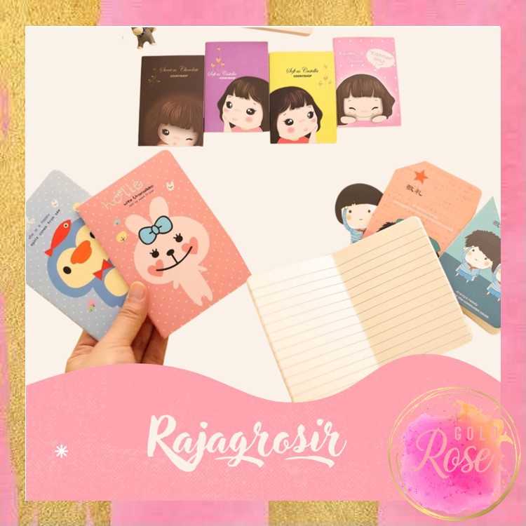

ℛ - B582 Buku Tulis Mini / Book Mini / Buku Tulis Memo Kecil Motif Random / Mini Book Motif Random