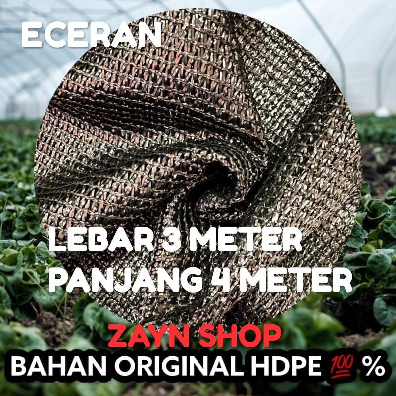 Jaring Paranet 85% Lebar 3 x 4 Meter Paranet Peneduh Sinar Matahari