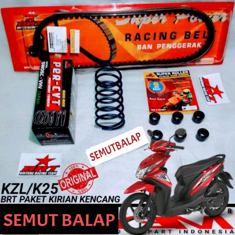 BRT RACING PAKET KIRIAN BEAT FI STARTER KASAR BRT RACING PAKET KIRIAN KENCENG BEAT FI KZL/K25 BRT RA