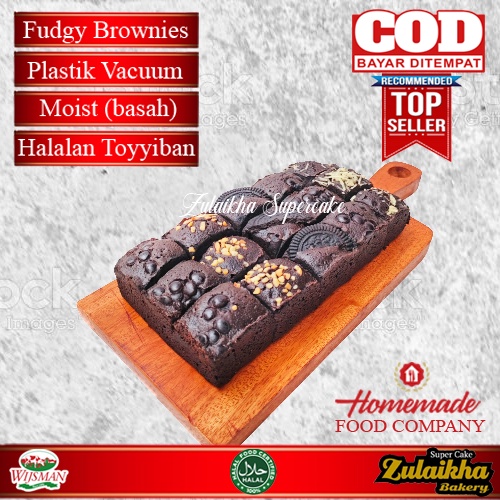 Brownies Fudgy Dark Chocolate/Brownies sekat/Fudgy brownie