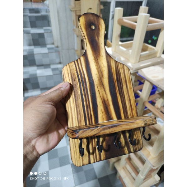 Tempat Gantungan Kunci  TALENAN / Rak kayu Serbaguna / Key Holder