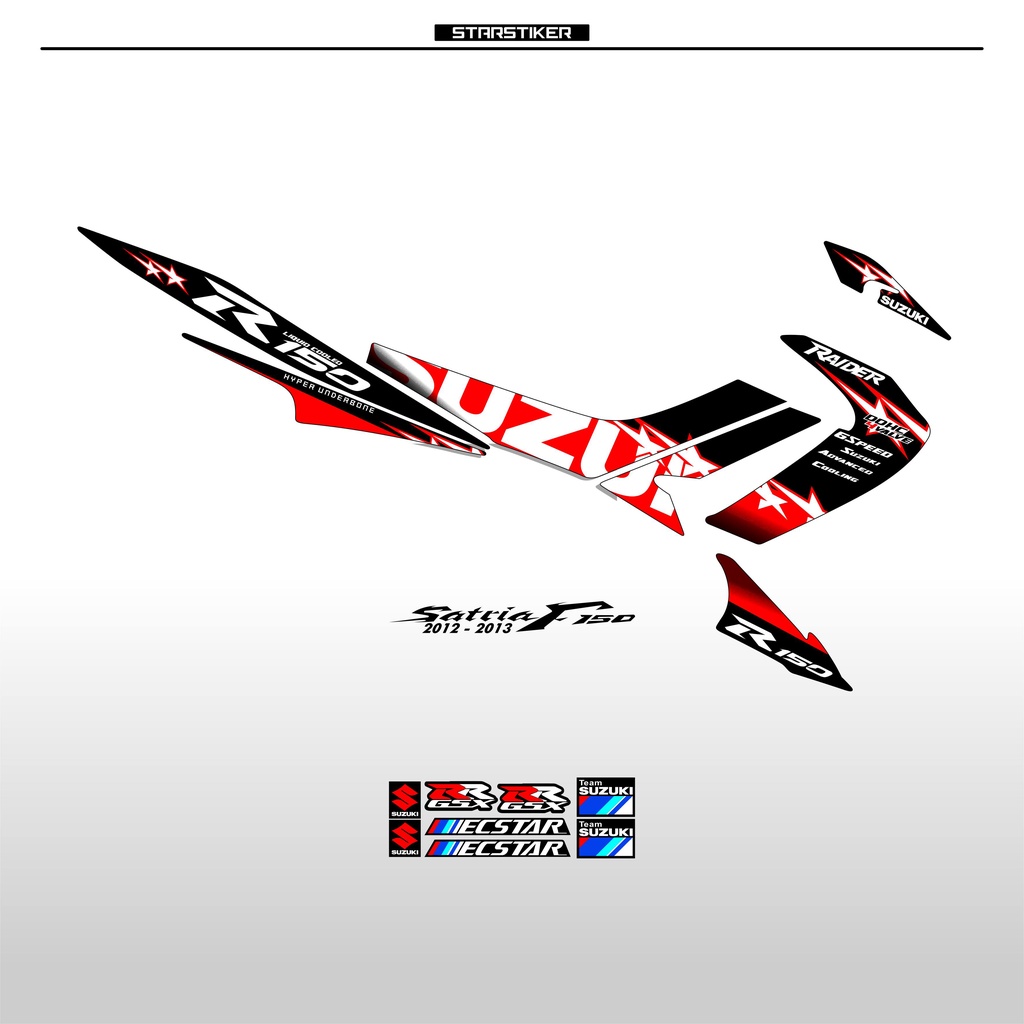 F1 / STRIPING SATRIA FU BARONG / R 150 / RAIDER 150 / 2012 / 2013 / SATRIA F 150 / SATRIA F150 / STO