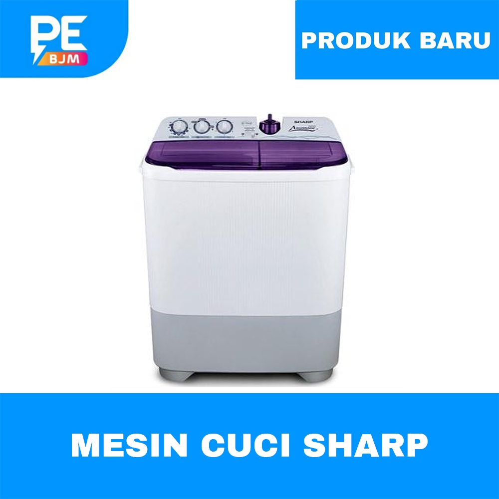 MESIN CUCI SHARP 8 KG 2 TABUNG ES-T85CR