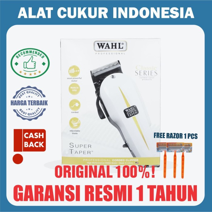WAHL SUPER TAPER FULLSET / ORI ALAT CUKUR RAMBUT WAHL USA CUKURAN WAHL