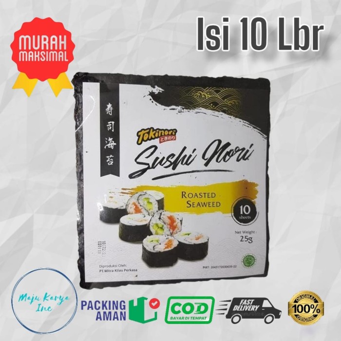 

bGF Tokinori Sushi Nori isi 10 lembar yaki sushi nori roasted seaweed