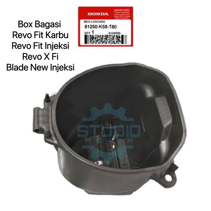 81250K58T80 BOX BAGASI REVO FIT CARBU,REVO X FI,BLADE NEW INJEKSI 81250-K58-T80 ASLI AHM