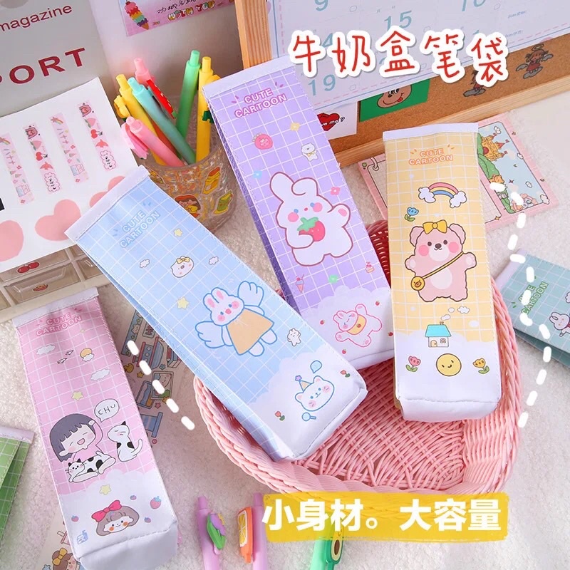 [READY STOCK BISA COD] KOTAK PENSIL POUCH AESTHETIC FANCY KAWAII GAYA CEWEK KOREA KARAKTER KARTUN ANAK PEREMPUAN LUCU FANCY SEKOLAH TEMPAT MASKER ALAT TULIS TAHAN AIR KLIK VIRAL IMPOR DI DEKORASI JURNAL WASHI TAPE SCRAPBOOK GEMOY HEWAN GADIS