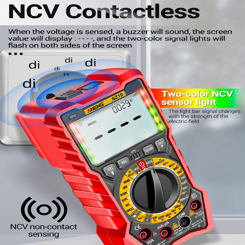 Solighter Digital Smart Multimeter Presisi Tinggi Lcr Meter Transistor Kapasitor Tester Profissional Lcr Meter