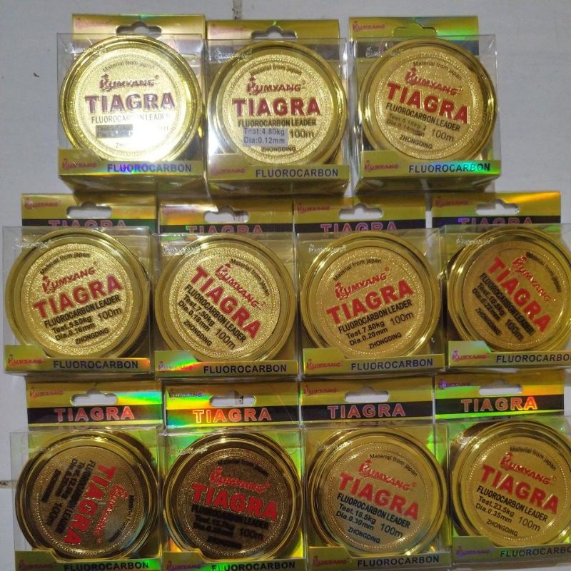 Senar Pancing Super TIAGRA 100 Meter Fluoro Carbon Leader Original Kumyang zhongding