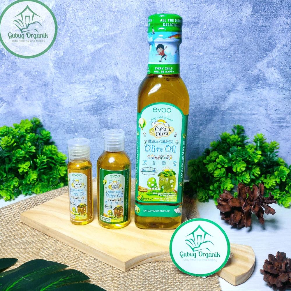 

[QGHVM4033] EVOO ( Extra Virgin Olive Oil ) CASA DI OLIVA for Kids Minyak Zaitun MPASI Kemasan 60ml 250ml