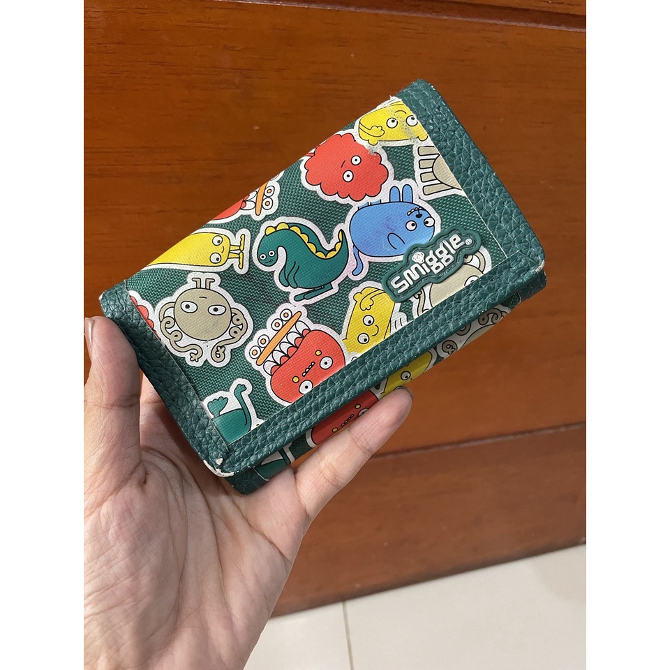 Dompet Anak Smiggle Hijau Dino TA 345