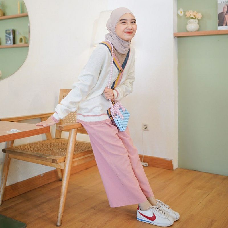 MEGUMI CARDI KNIT/ SWEATER KOREA/ PAKAIAN KOREA/ BAJU ALA KOREA/ KOREAN STYLE