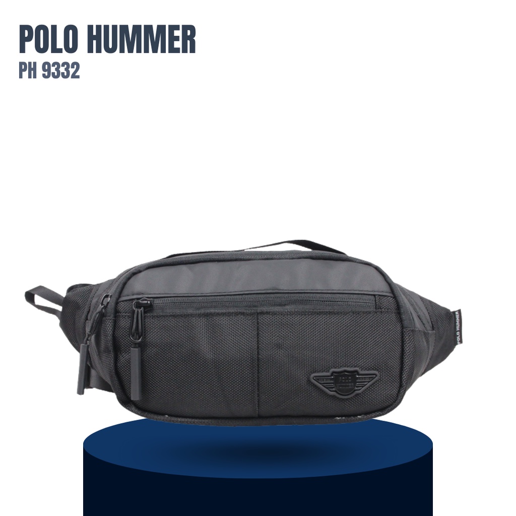 Tas Pinggang Pria Multifungsi Waist Bag Import Polo Hummer 9332