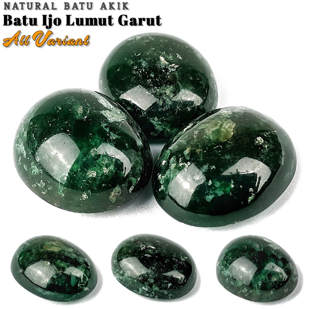 Natural Batu Akik Ijo Lumut Garut