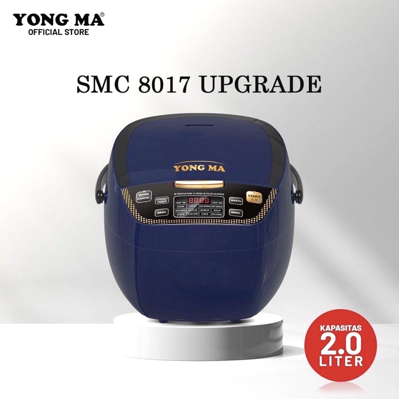 Magic Com Rice Cooker Digital Yongma Yong Ma SMC 8017 YMC 817 2L 2 Liter 12 Fungsi Penanak Nasi Yongma Anti Lengket