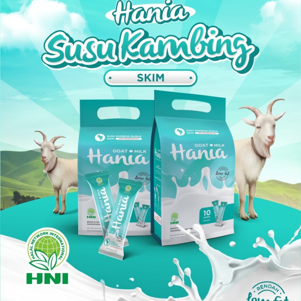 

Hania HNI Susu Kambing Skim Cocok Untuk Penderita Diabetes Tanpa Tambahan Gula
