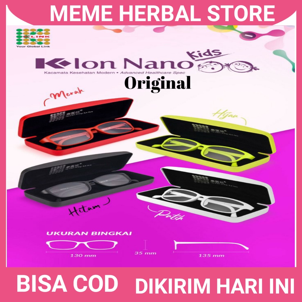 K ion nano kids Original K link K ion nano K link kacamata kesehatan k-ion nano kacamata terapi kaca