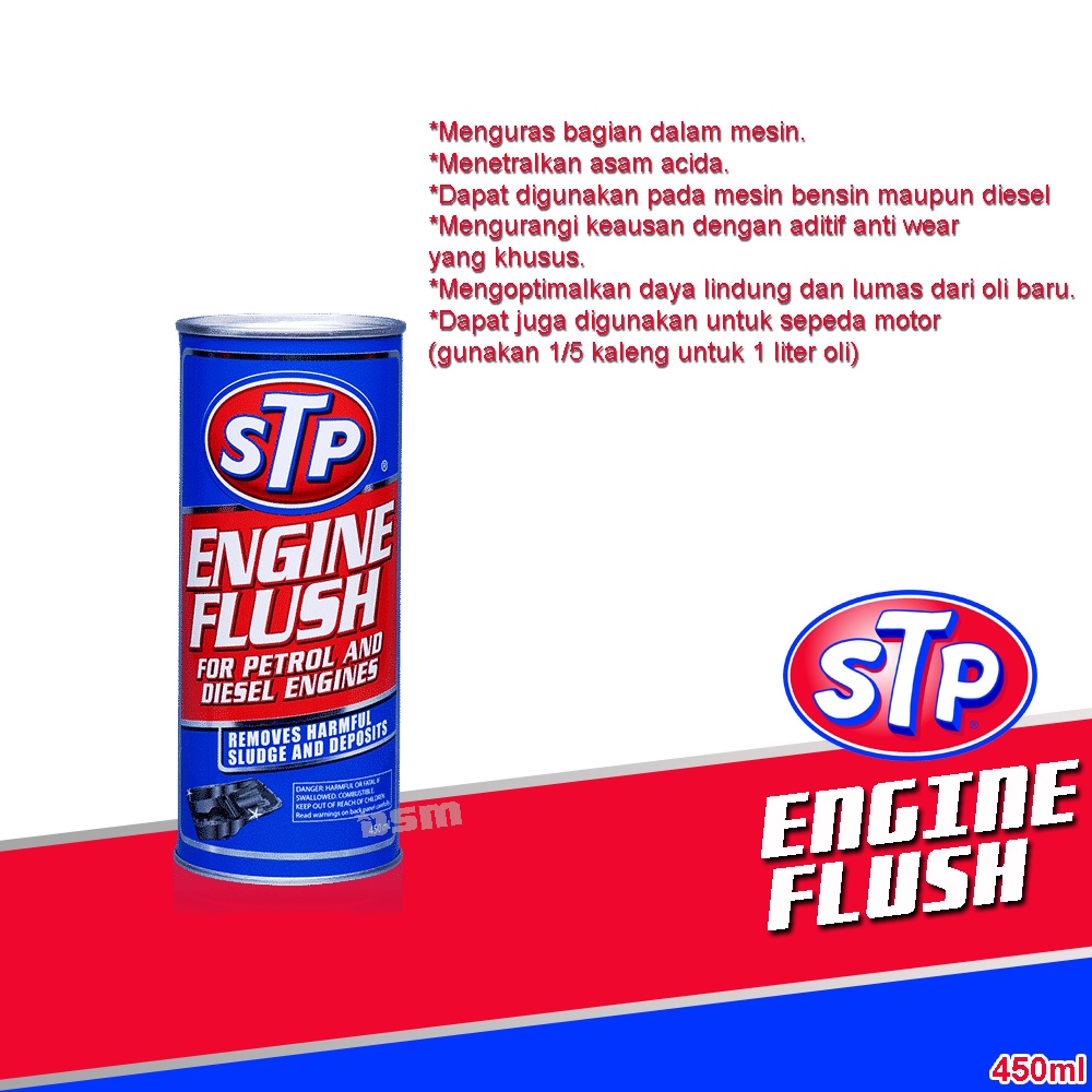 STP Engine Flush Pembersih untuk Ganti Oli Mobil Motor