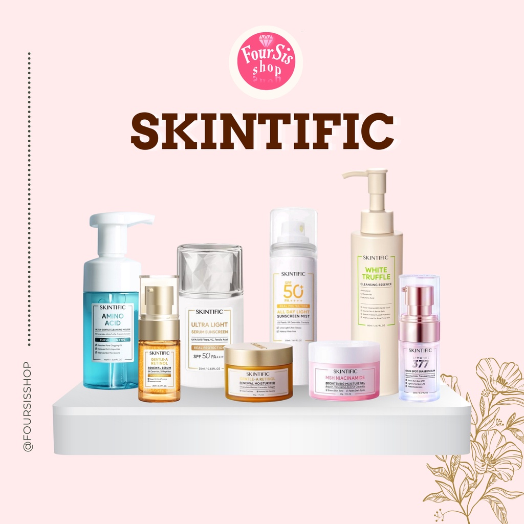 SKINTIFIC Amino Acid Ultra Gentle Cleanser|Symwhite 377 Dark SpotSerum|Retinol Serum|Retinol Moistur
