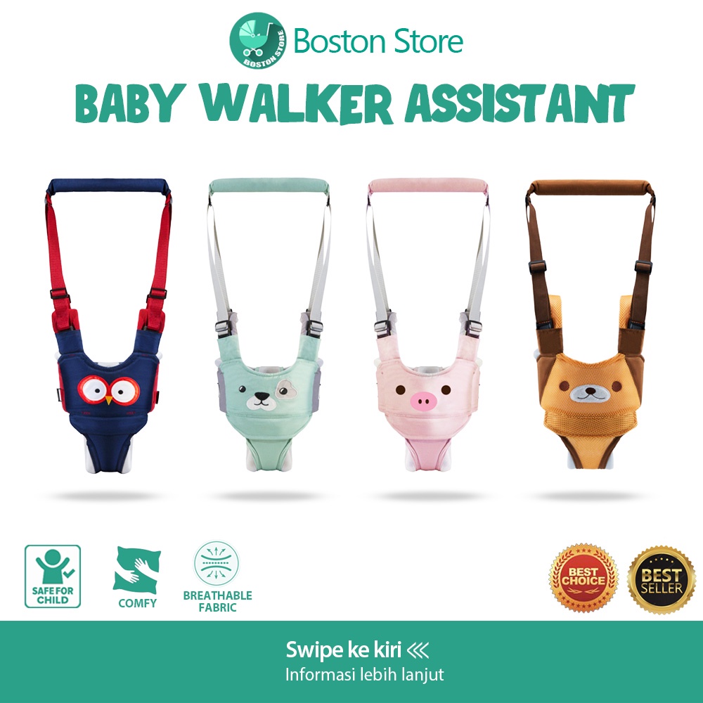 Bostonstore Baby Walking Assistant / walking assistant baby / Baby Walker / Baby Walker Belt Sabuk Pengaman / Alat bantu jalan bayi /Moon Walk Moby Baby Sabuk bayi / Baby Walking Assistant Baby Walker Belt Sabuk Pengaman Alat Bantu Jalan Bayi