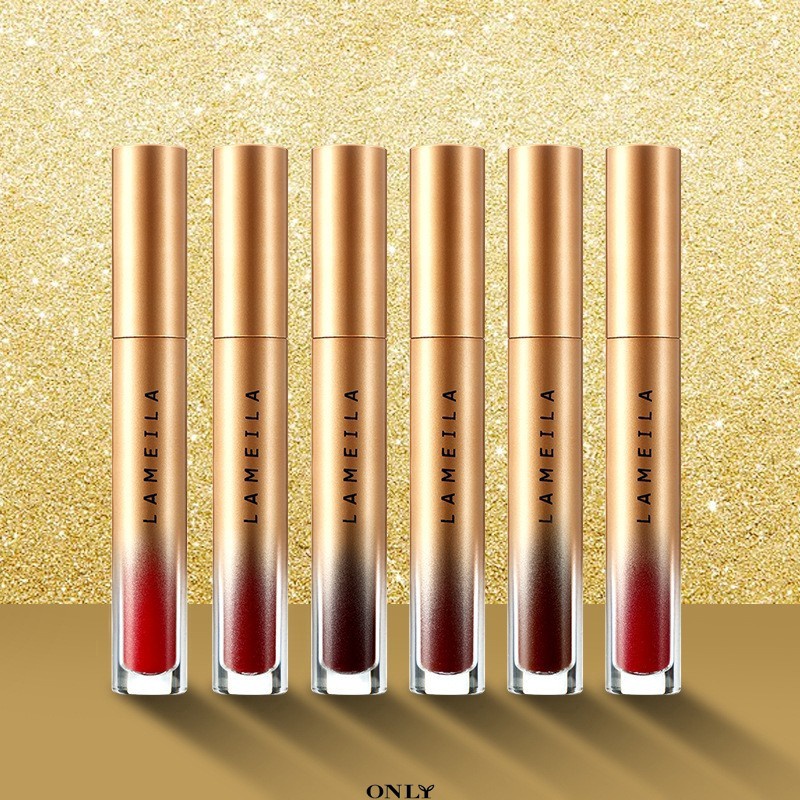 PROMO LIPSTICK VELVET LIP GLAZE  LIPSTICK MATTE GOLD EDITION