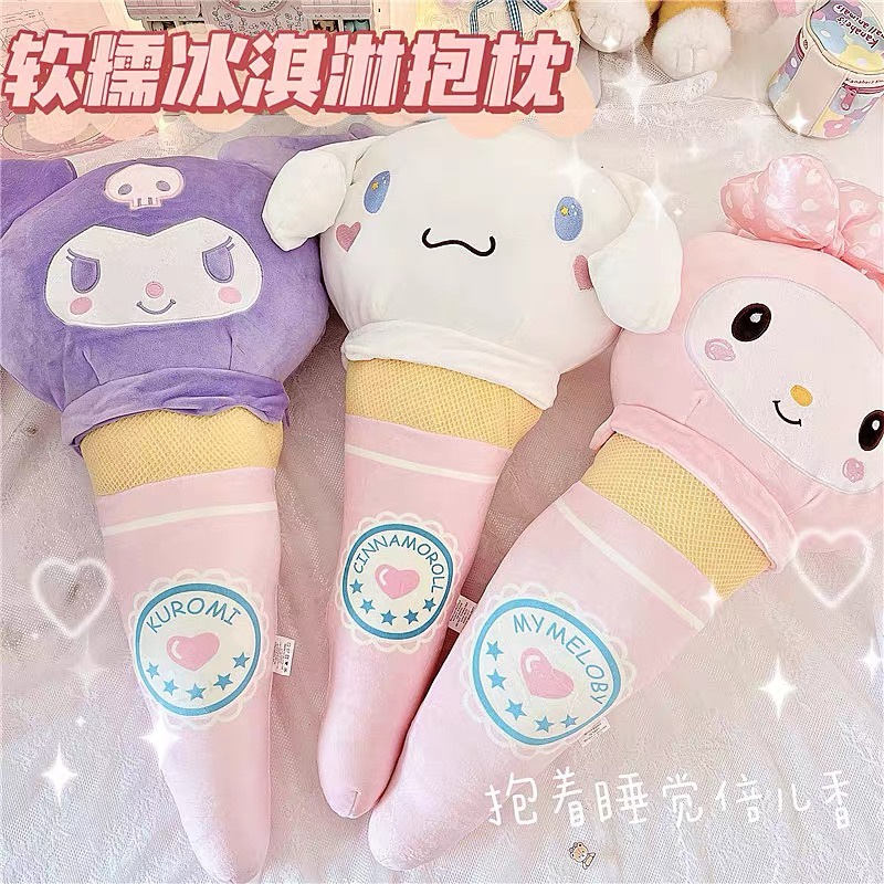 MAINAN BONEKA CINNAMOROLL MELODY KUROMI SANRIO ES KRIM ICE CREAM LUCU