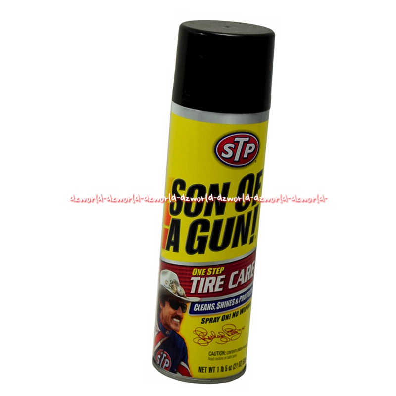 Stp Son Of a Gun 621ml One Stop Tire Care Clean Shinies Protector Glowing Spray Mengkilatkan Ban Meredakan Retakan BanMobil Stop Stp Sonofgun Sprei