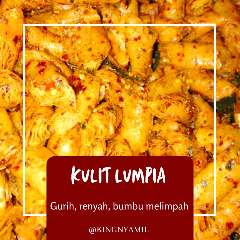 

KULIT LUMPIA KRISPY RENYAH GURIH 100GR BUMBU NELIMPAH RACIKAN SENDIRI