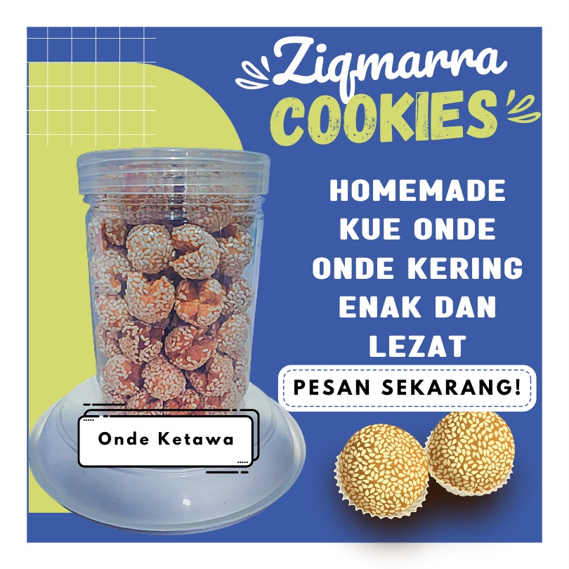 

ONDE ONDE KETAWA CEPLUS - CEMILAN ONDE KUE KERING Kemasan Plastik