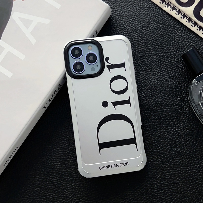 IPHONE Dir Plating Shockproof Bumper Casing Bening Mewah Untuk Iphone14 13 Pro Max12 11 Plus 13 Pro Perlindungan Lensa Penutup Akrilik