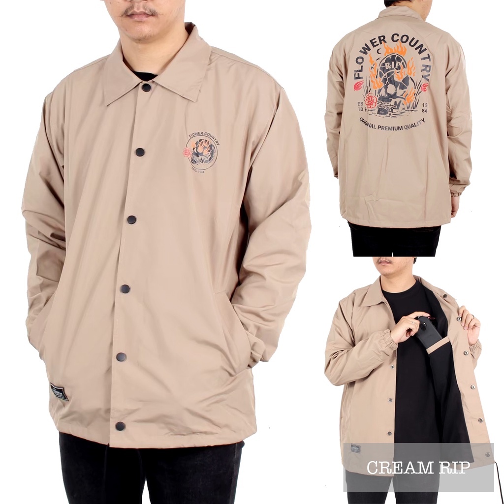 AKN - COACH JACKET SURFING PANTAI ORIGINAL WANGKERS / JAKET COACH WINDBREAKER PRIA SURFING ANTI AIR