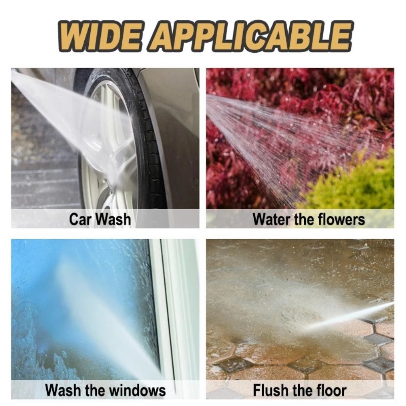 Nozzle Irigasi Taman High Quality Alat Pembersih Kaca Lantai Nozel Cuci Mobil Serbaguna Sprinkler Rumput Taman360° Alat Semprot Air Tekanan Tinggi Putar