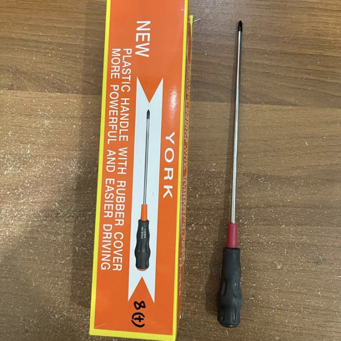 YORK 602 Obeng Servis Elektronik Ukuran 4mm x 26cm Screw Driver