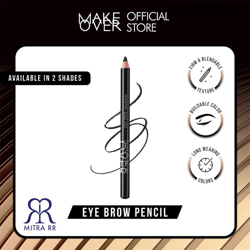 Make Over Eyebrow Pencil | Pensil Alis MakeOver Eye Brow Black dan Brown