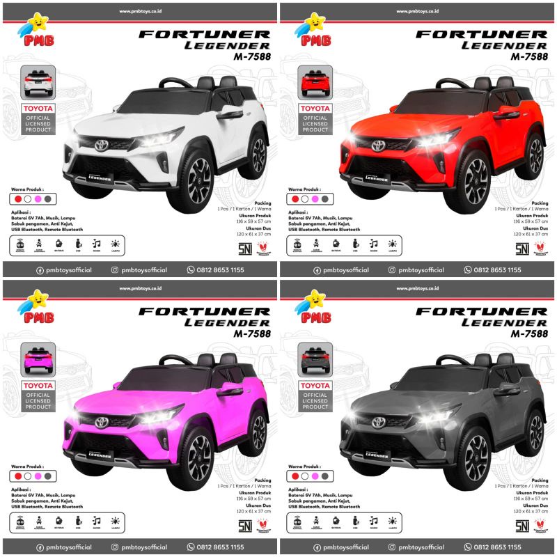 Mobil Aki Anak Fortuner Legender M7588