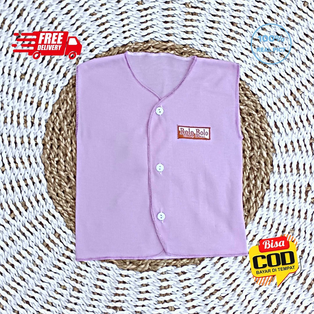 SALE 7.7 Serian Lilac - 3 pcs Baju Bayi Kutung Bayi Baru Lahir 0 sd 3 Bulan Lilac Series merk SNI Bolo - Bolo