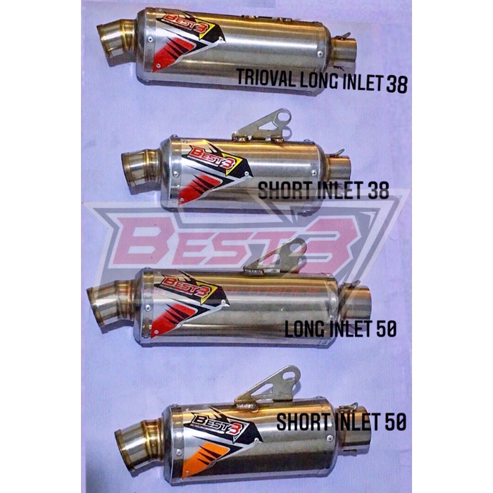 KNALPOT BEST3 SILENCER ONLY UNIVERSAL