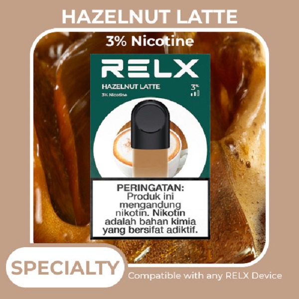 RELX Pod - Hazelnut Latte (Isi 1 Pod)