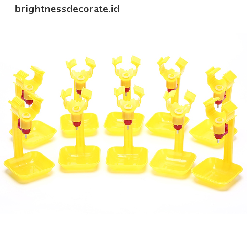 [Birth] 10pcs Unggas Ayam Gantung Bebek Air Minum nipple drinker feeder with cup [ID]