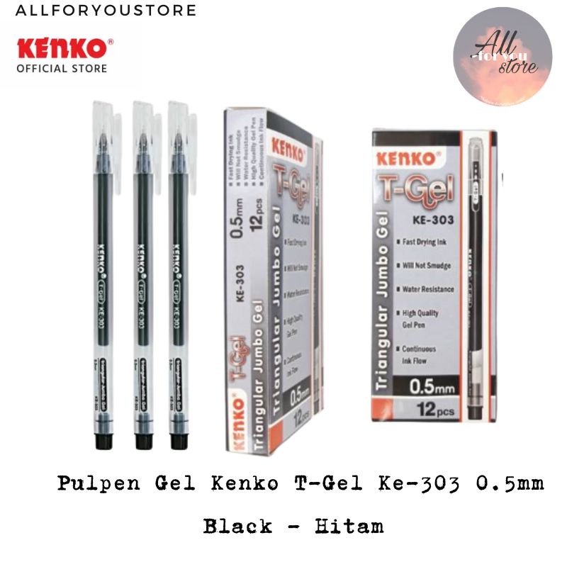 

Pulpen Kenko T-Gel KE-303 Triangular Jumbo Gel
