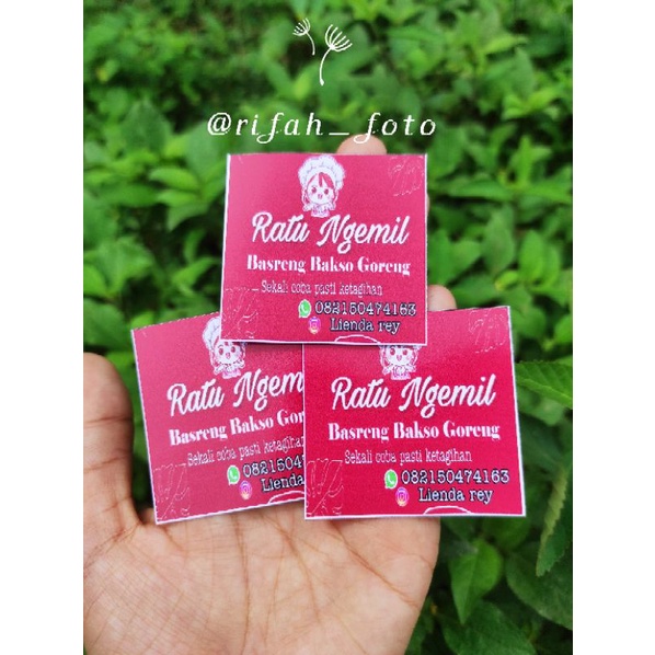 

stiker Cemilan bisa req ukuran 5cm