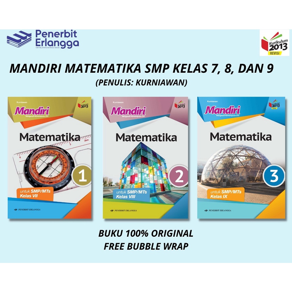 Jual MANDIRI MATEMATIKA SMP/MTS KLS 7 8 9 K13N | Shopee Indonesia