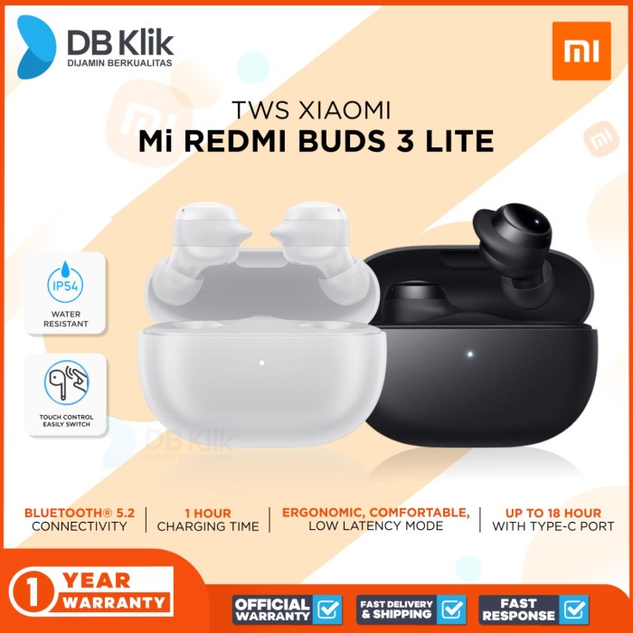 TWS XIAOMI REDMI BUDS 3 LITE-XIAOMI MI REDMI BUDS 3 LITE TWS EEARPHONE