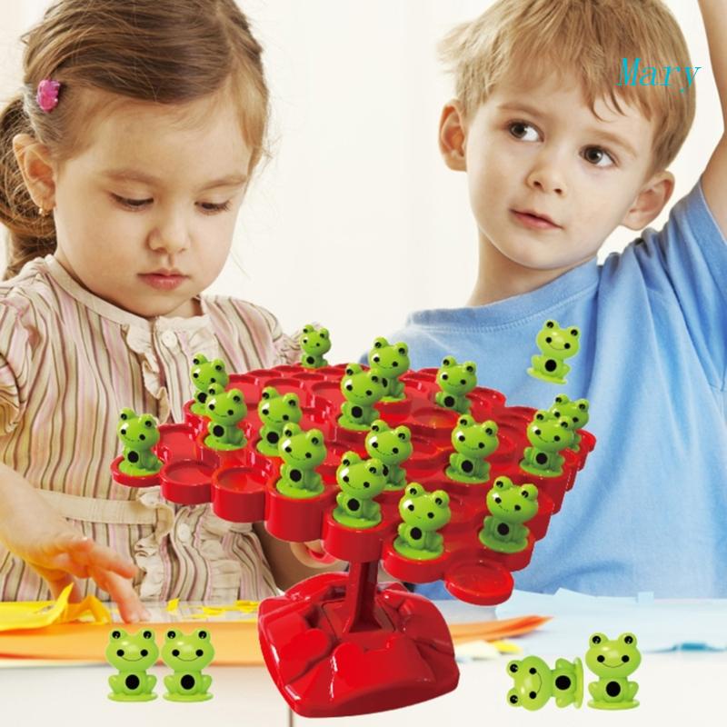 Mary Math Learning Balance Tree Game Mainan Edukasi Montessori Stem Preschool Dengan Kodok Untuk Anak Usia3+Tahun